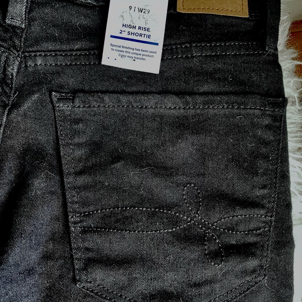Levi’s Black Stretch Jean Shorts, High Waist, New, 9/29” - Picture 9 of 13